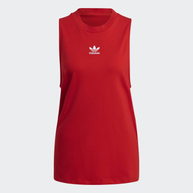 Women Originals Red Adicolor Classics Loose Tank Top