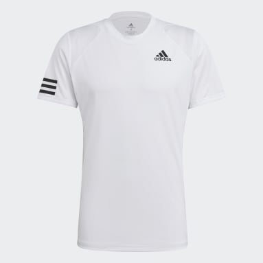 Camiseta de Tenis Club 3 Rayas Blanco Hombre Tennis