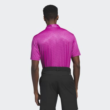 Men Golf Pink Ultimate365 Allover Print Golf Polo Shirt