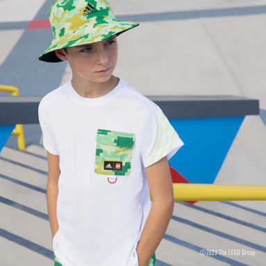 T-shirt adidas x LEGO® Play blanc Adolescents 8-16 Years Sportswear
