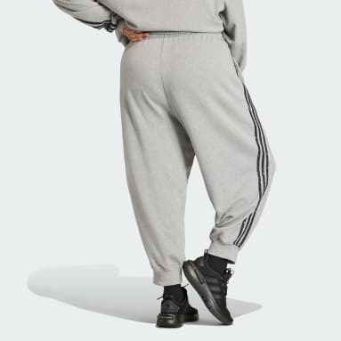 adidas Essentials Fleece Joggers (Plus Size) - Beige, Women's Lifestyle