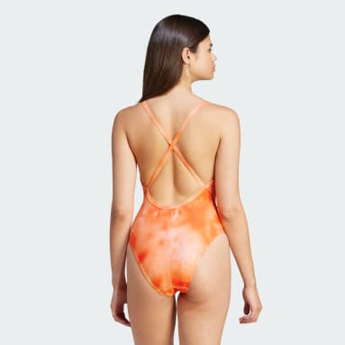 Frauen Originals Hills Hiker Allover-Print Badeanzug Orange