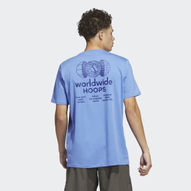 Remera Estampada Worldwide Hoops City Basketball Azul Hombre Básquet