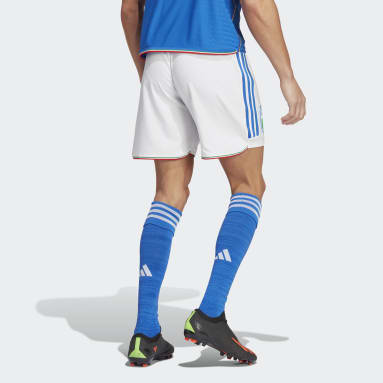 Short Domicile Italie 23 Authentique Blanc Hommes Football