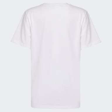 Youth Basketball White Game On Tee (Extended Size)