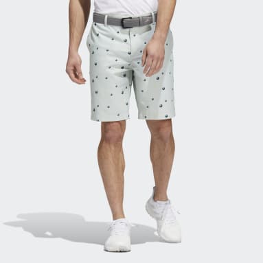 Men Golf Green Ultimate365 Allover Print 9-Inch Shorts