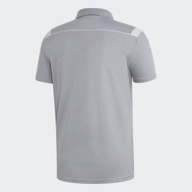 Herr Fotboll Grå Tiro 19 Cotton Polo Shirt