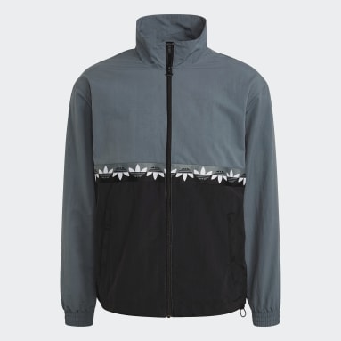 Track top adicolor Sliced Trefoil Nero Uomo Originals