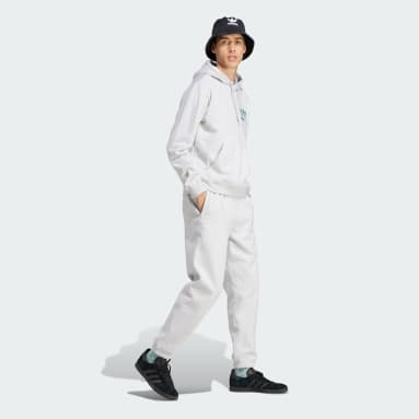 Veste à capuche graphisme Trèfle liquide gris Hommes Originals
