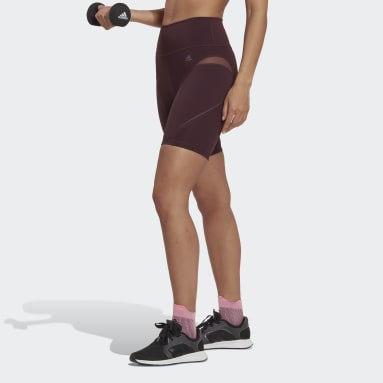 Women Gym & Training Red Tailored HIIT 45 seconds Training Short Leggings