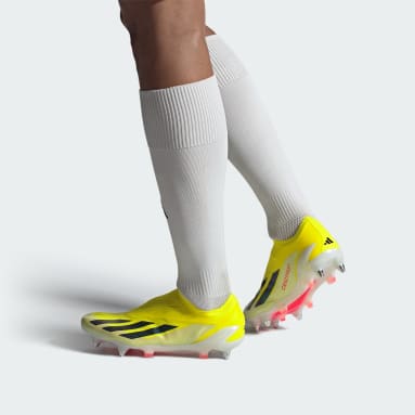 Football Yellow X Crazyfast Elite Laceless Soft Ground Boots