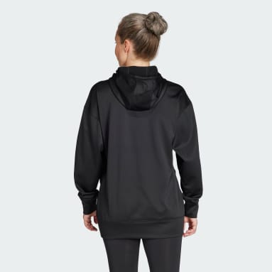 Sudadera con capucha AEROREADY Game and Go Fleece Negro Mujer Gimnasio Y Entrenamiento