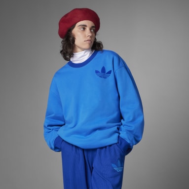 Sweatshirt Adicolor Heritage Now Azul Mulher Originals