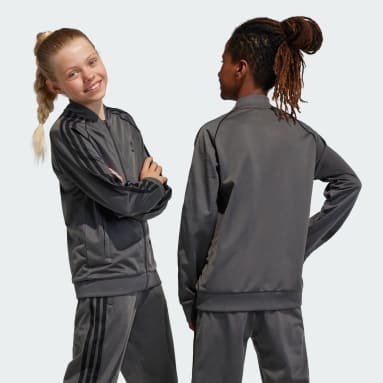 adidas Girls' Long Sleeve Cozy 3-Stripes Puffer Jacket