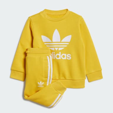 Infant & Toddlers 0-4 Years Originals Gold Adicolor Crew Sweatshirt Set