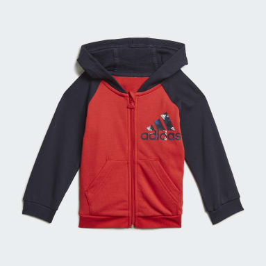 Kinderen Sportswear Badge of Sport Joggingpak met Ritshoodie