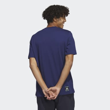 Men Sportswear Blue adidas Power Logo Graphic Tee