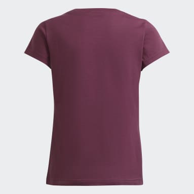 Camiseta adidas Essentials Borgonha Meninas Sportswear