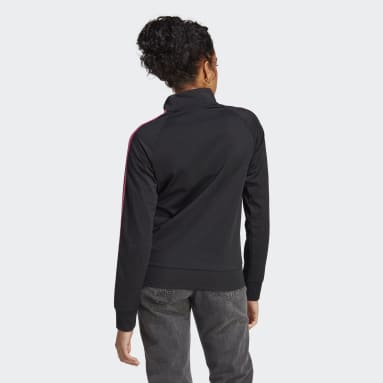 Veste de survêtement Primegreen Essentials Warm-Up Slim 3-Stripes noir Femmes Sportswear