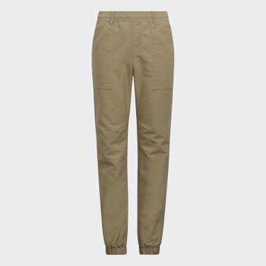 Youth 8-16 Years Golf Beige Versatile Pull-on Pants