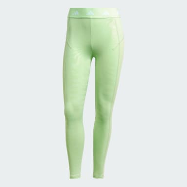 adidas Techfit Printed 7/8 Leggings - Green | Women's Training | adidas US