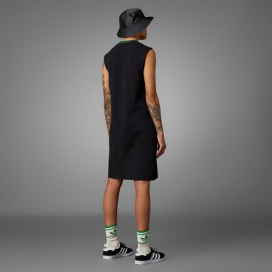 Vestido Adicolor 70s V-Neck Negro Mujer Originals