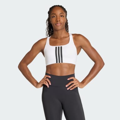 บราซัพพอร์ตระดับปานกลาง Optime Workout 3-Stripes