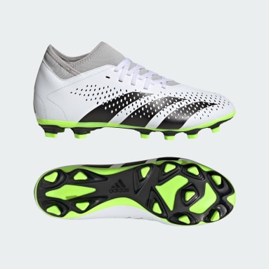 Calzado de Fútbol Predator Accuracy.4 Multiterreno Ajuste Tipo Calcetín Blanco Fútbol