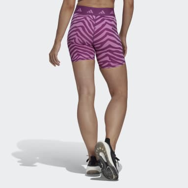 Ženy Cvičení A Trénink vícebarevná Šortky Hyperglam Techfit Zebra High-Waisted