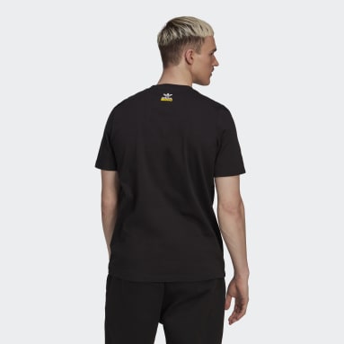Polera Unite Estampada Negro Hombre Originals