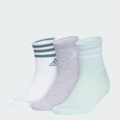 Cushioned 3-Stripes High Quarter Socks 3 Pairs