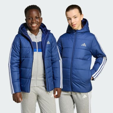 Essentials 3-Streifen gefütterte Kinderjacke