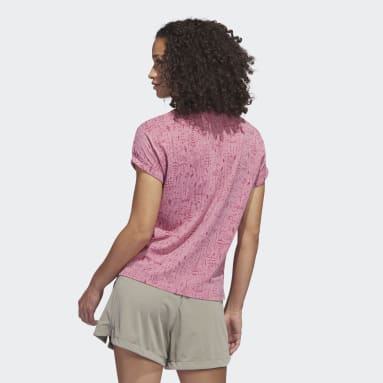 Polo da golf Go-To Printed Rosa Donna Golf