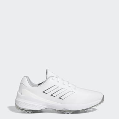 Men's Golf White ZG23 Wide Golf Shoes