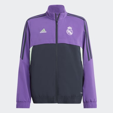 Kids Football Purple Real Madrid Condivo 22 Presentation Jacket