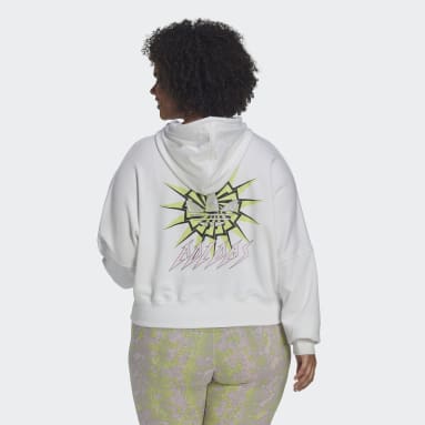 Hoodie Cropped (Curvy) Bianco Donna Originals