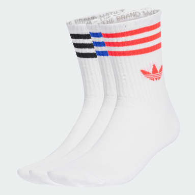 Meias de Cano Médio 3-Stripes – 3 pares