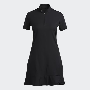 Women Golf Black Frill Golf Dress