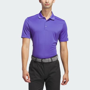 Men Golf Purple Core adidas Performance Primegreen Polo Shirt