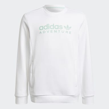 Sweat-shirt adidas Adventure Crew Blanc Enfants Originals