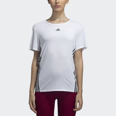 Women Training White TRAIN ICONS 3-STRIPES TEE