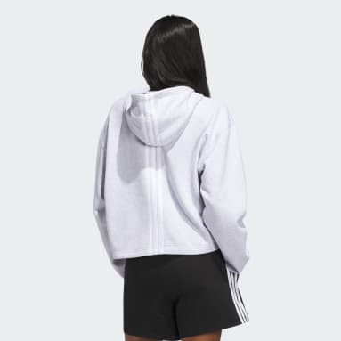 WOMENS FLEECE 3STRIPE HOODIE