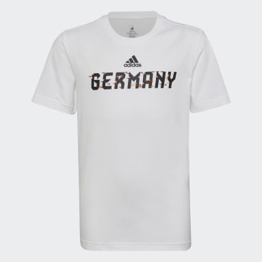 T-shirt Allemagne Coupe du Monde de la FIFA 2022™ Blanc Garçons Football