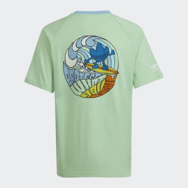 T-shirt à imprimé graphique vert Adolescents 8-16 Years Originals