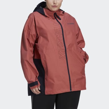 Casaco Impermeável GORE-TEX Paclite TERREX (Plus Size) Vermelho Mulher TERREX