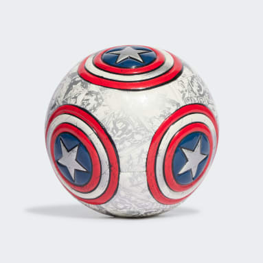 Football White Marvel MLS Captain America Mini Ball