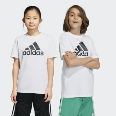 Kinder Sportswear Essentials Big Logo Cotton T-Shirt Weiß