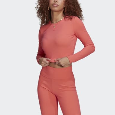 Maglia 2 Colored Rib Long Sleeve Rosa Donna Originals