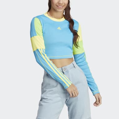 T-shirt à manches longues adidas Sportswear Kidcore Bleu Femmes Sportswear