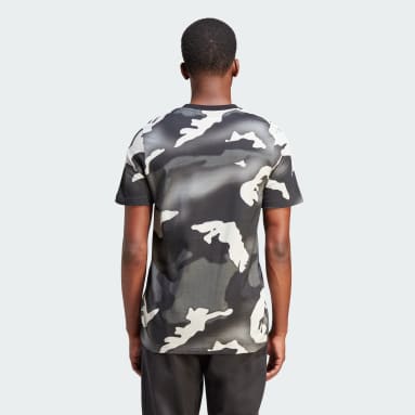 Men Originals Black Graphics Camo Allover Print T-Shirt